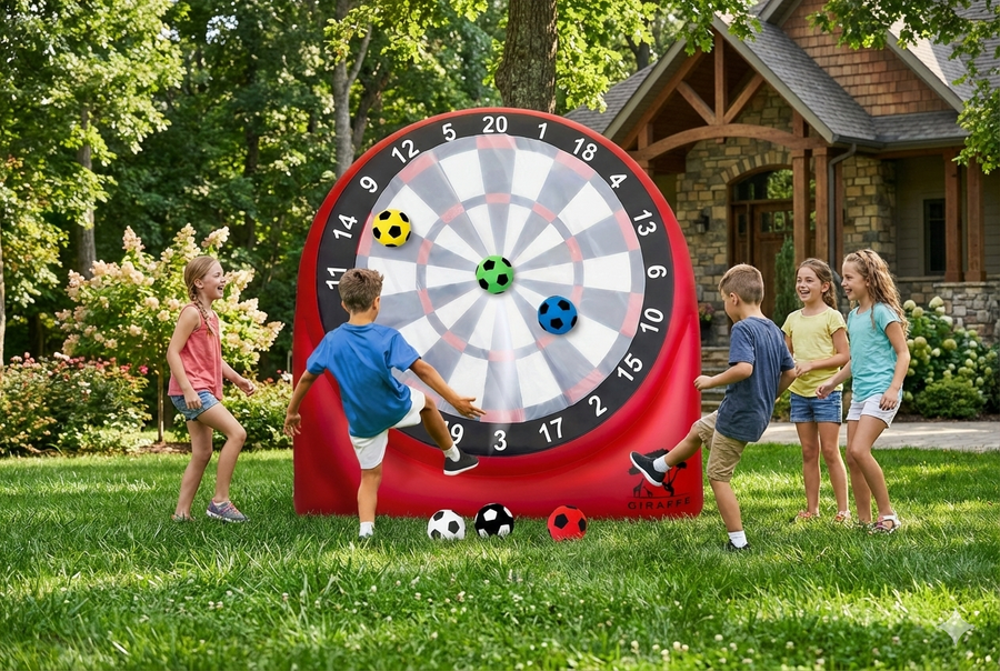 Giraffe Games Giant Inflatable Dartboard Game
