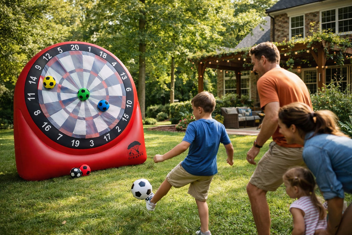 The Complete Giraffe Games Inflatable Dartboard Set