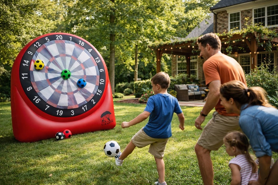 The Complete Giraffe Games Inflatable Dartboard Set